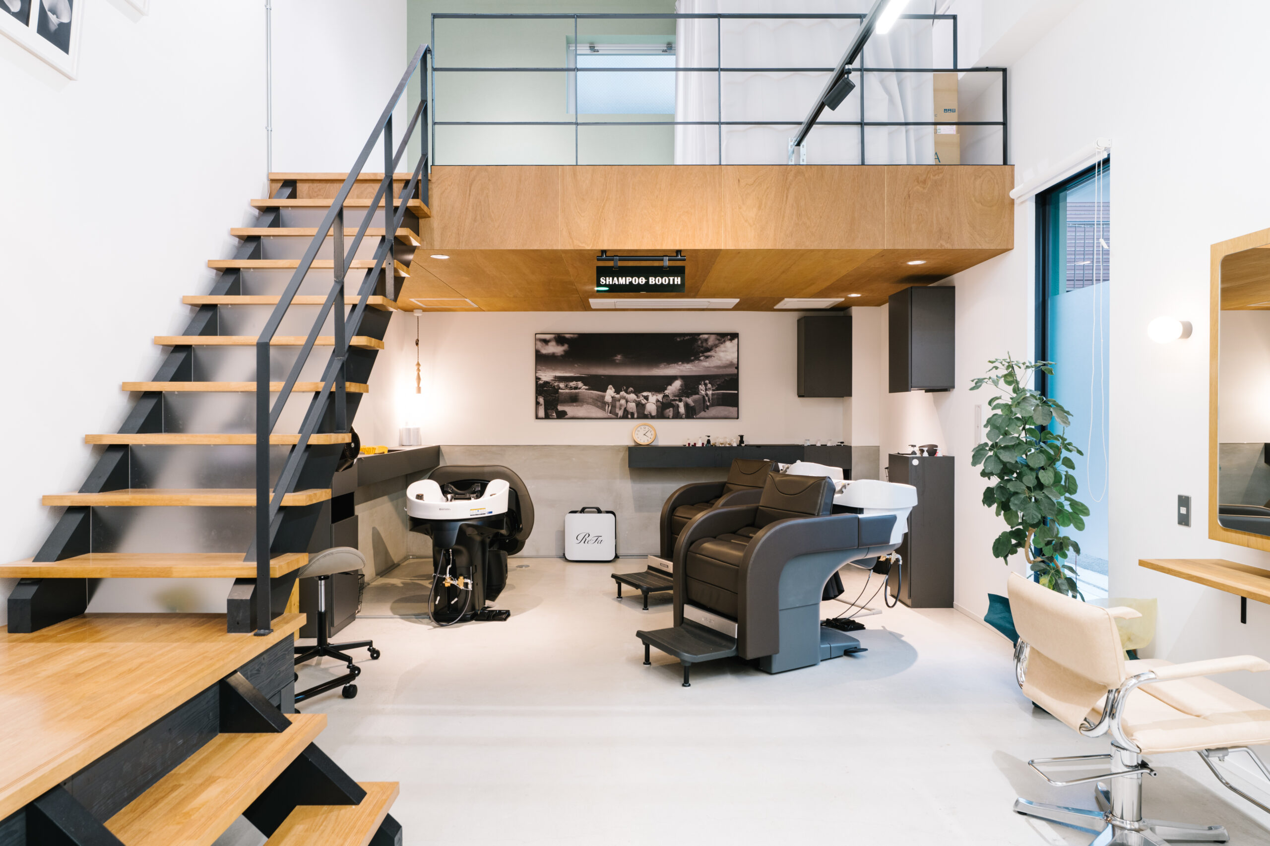 03.BioTop_美容室・美容院・ヘアサロン_内装_シャンプー_施工事例